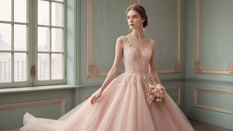 Pink Wedding Dress