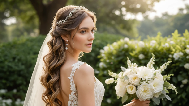 Half Up Half Down Wedding Hair