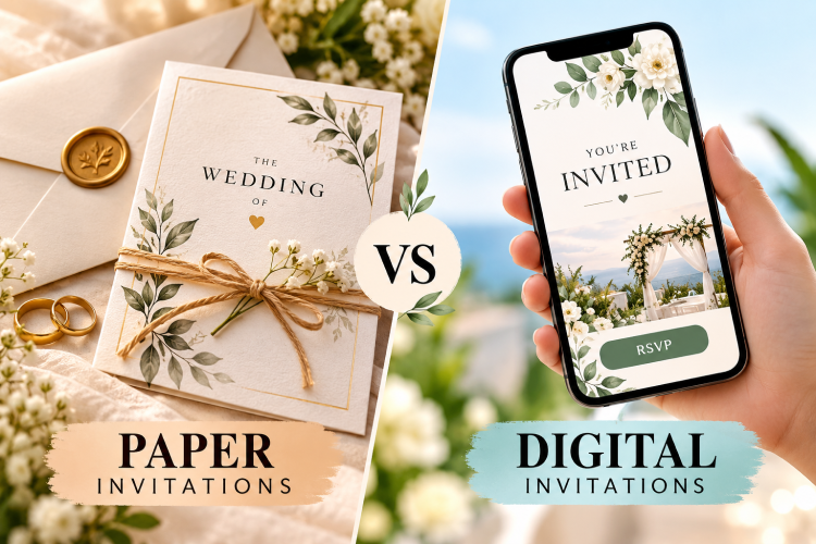 Digital Vs Paper Wedding Invitations